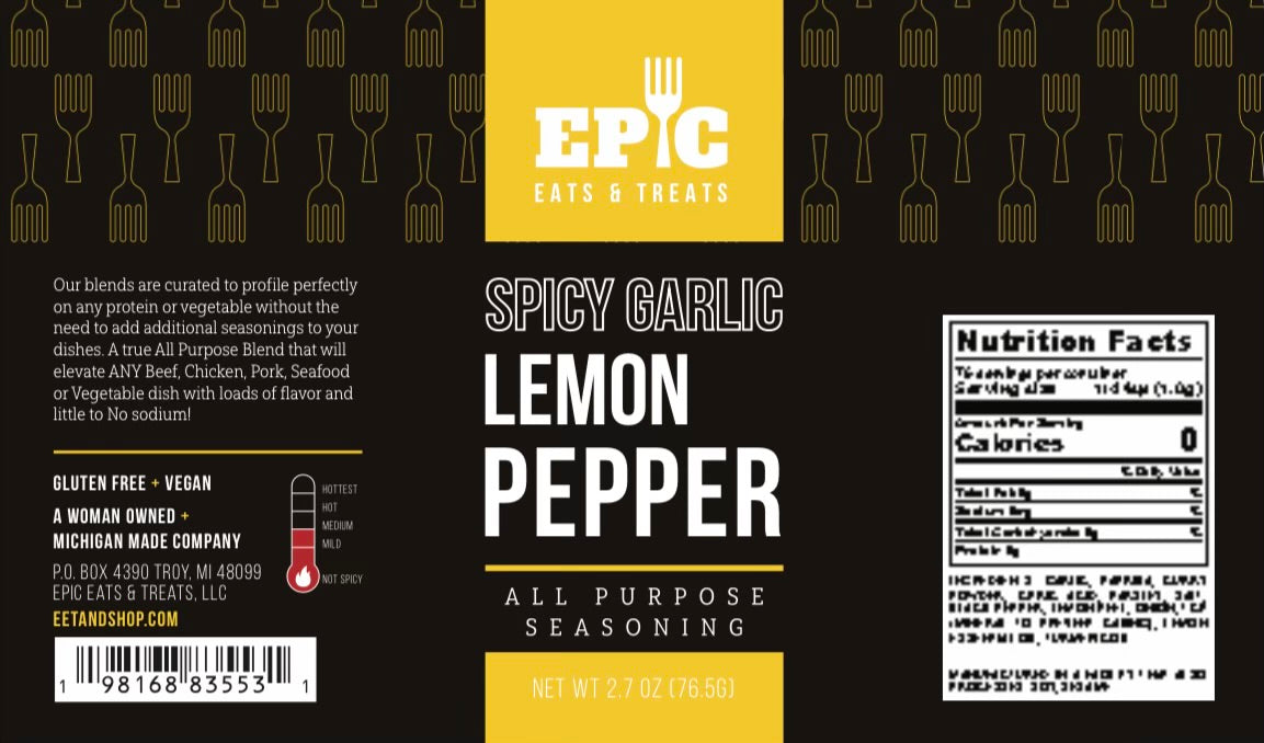 SPICY GARLIC LEMON PEPPER