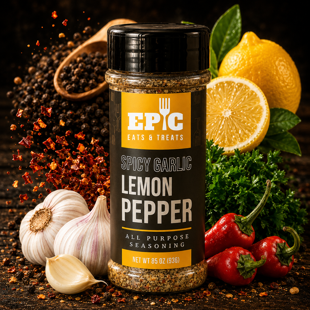 SPICY GARLIC LEMON PEPPER
