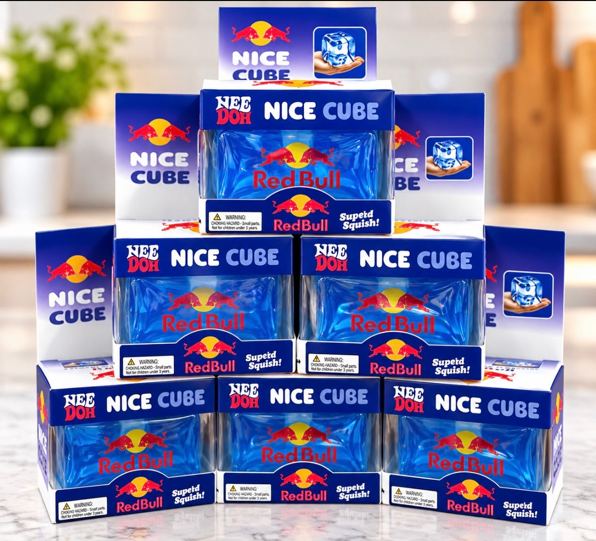 NeeDoh x Red Bull Nice Cube – Super Squishy Sensory Fidget Toy