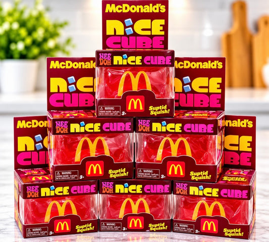 NeeDoh x McDonald’s Nice Cube – Super Squishy Red Sensory Fidget Toy | McDonald’s Edition