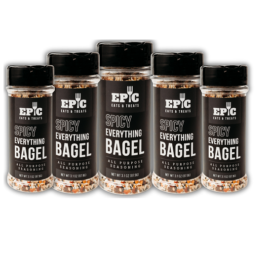 SPICY EVERYTHING BAGEL SEASONING - 5PACK BUNDLE & SAVE